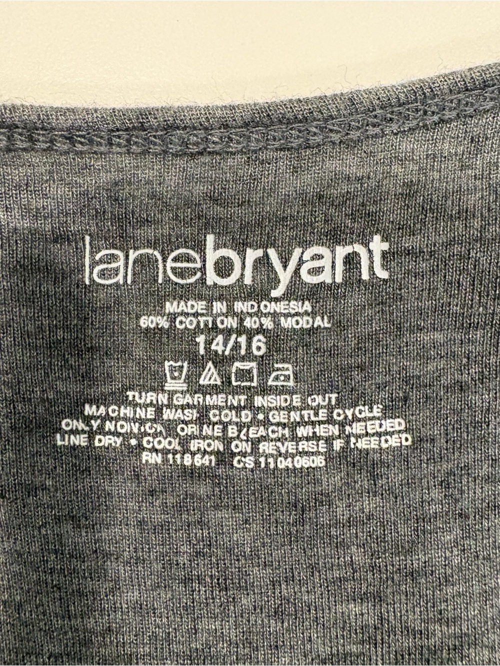 Ladies Lane Bryant gray glitter sequin tank top size 14/16. - Picture 3 of 8